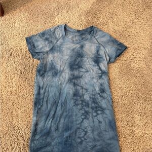 lululemon athletica Blue Tie-Dye Top